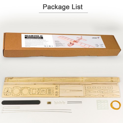 Dancing Hobby R03 STICK-06 Airplane 580mm Wingspan Balsa Wood G4Y2 - Picture 5 of 9