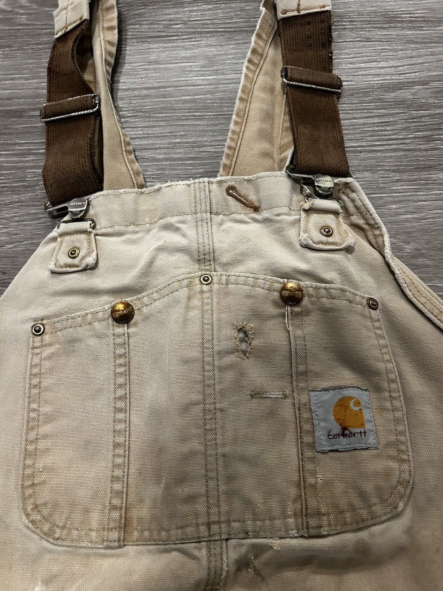 パンツ Carhartt/Overalls/Vintage 🇺🇸 Vintage Carhartt Quilt Lined Bib Overalls USA Made