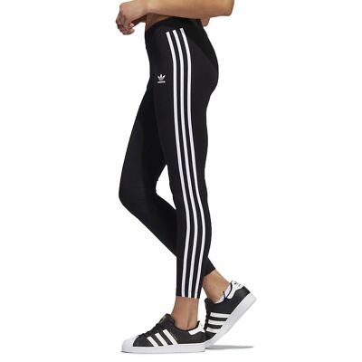 Adidas Sport Leggings 3 Stripes Tights Originals Freizeit Hose Gym Joggen Yoga