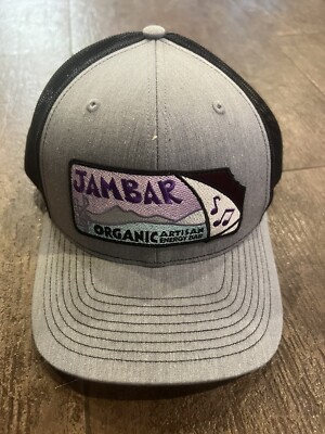 Jambar Organic black/grey mesh trucker snapback adjustable hat by Richardson