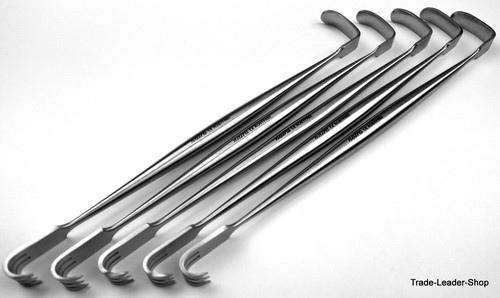 Retractor De Gancho Traqueal Premium, Retractores De Heridas, 16 Cm, 2 Puntas Af