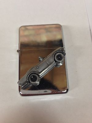 #ad Triumph TR6 ref271 Pewter Effect Car on a Flip Top Petrol Lighter Refillable GBP 14.95