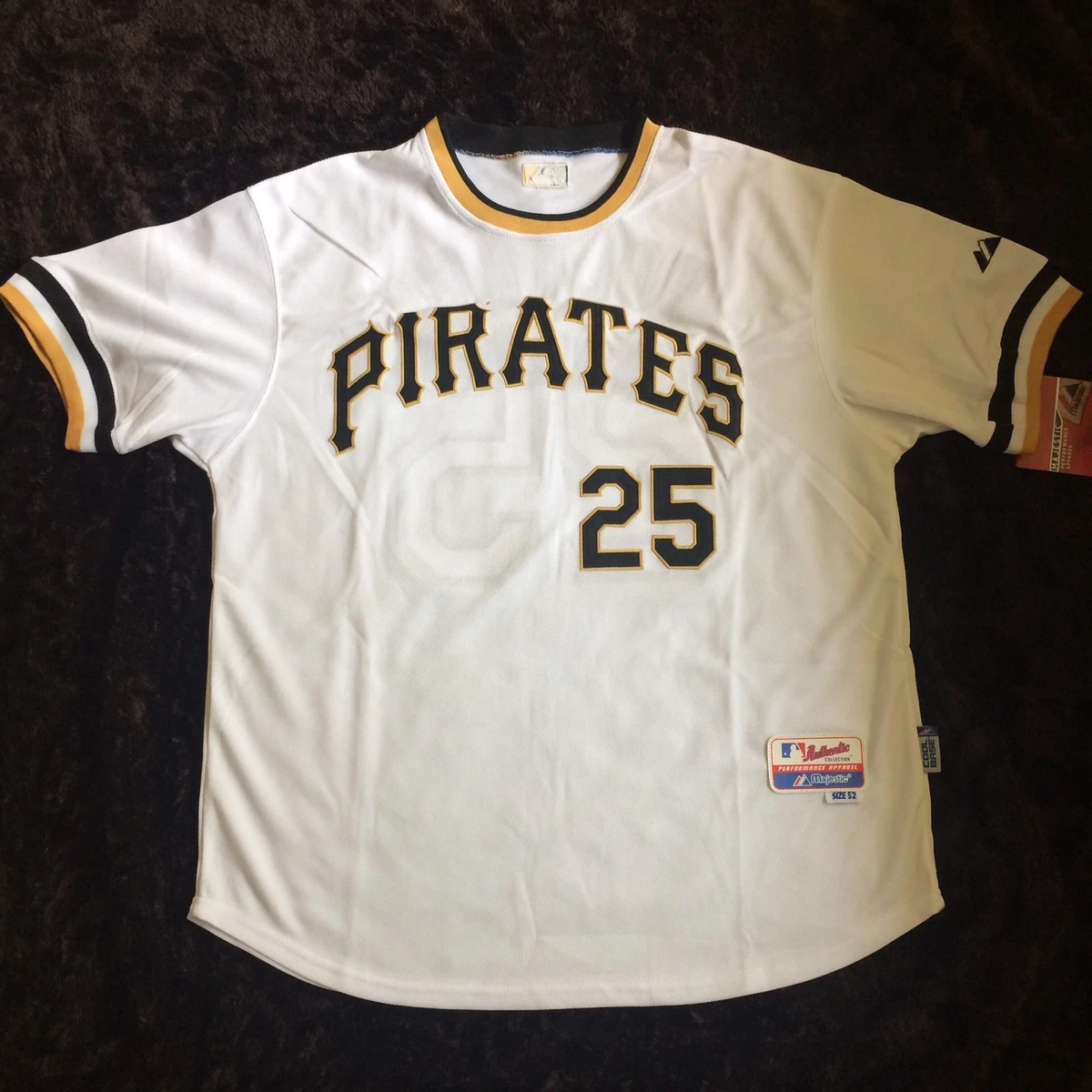 GREGORY POLANCO 25 Jersey XL Pittsburgh Pirates Mens WHITE Sewn