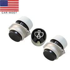 For Audi Q7 VW  04-17 Touareg Pair Engine Motor Mounts W/ Trans Mount 7L8199131A