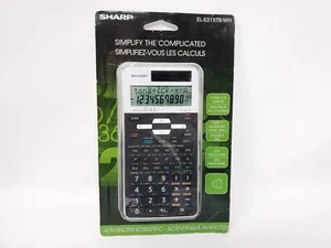 Sharp Calculatrice Scientifique avancée EL-531XTB-WH BRAND NEW