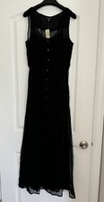 NWT American Eagle Outfitters Sleeveless Black Maxi Dress Size S