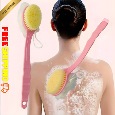 Neue Badebürste mit langem Griff und weichen Borsten Rückenschrubber für Dusche