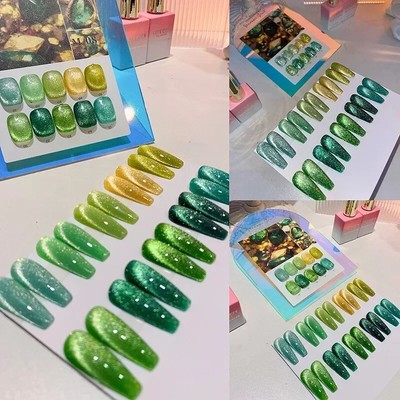 Gel Nail Polish 9D Laser Diamond Glitter Soak Off UV LED Varnish Nail Art Design