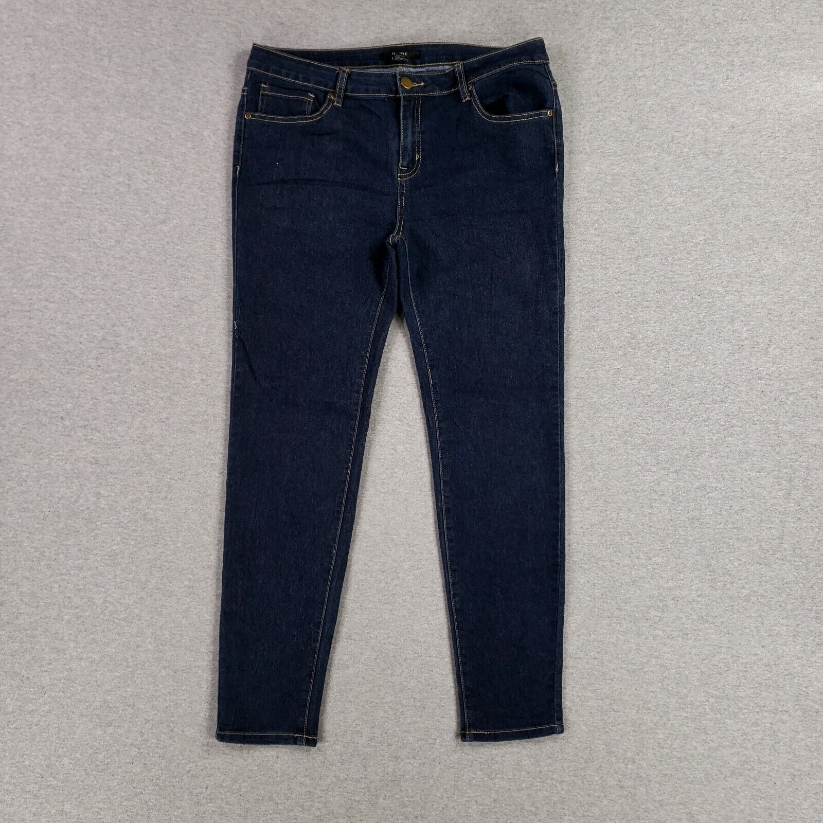 Forever 21 Women's Jeans Size 31 Skinny Soft Stretch Denim Lightweight Dark Wash
