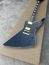 Custom Explore black Electric Guitar 2H Pickup Mahogany Solid Body Professional