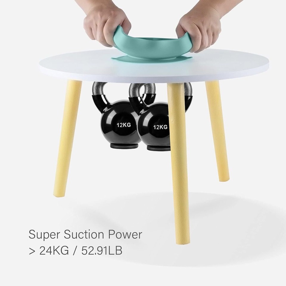 Baby Suction Plate Food Grade Silicone Non Sticky Stain Resistant UV