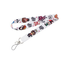 Harry Potter Movie Series Characters Themed White ID Holder Lanyard Keychain