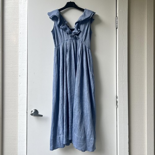 NWT Hatch The Sarah Dress - Steel Baby Blue - Maternity Size 2 - 第 4/9 張圖片