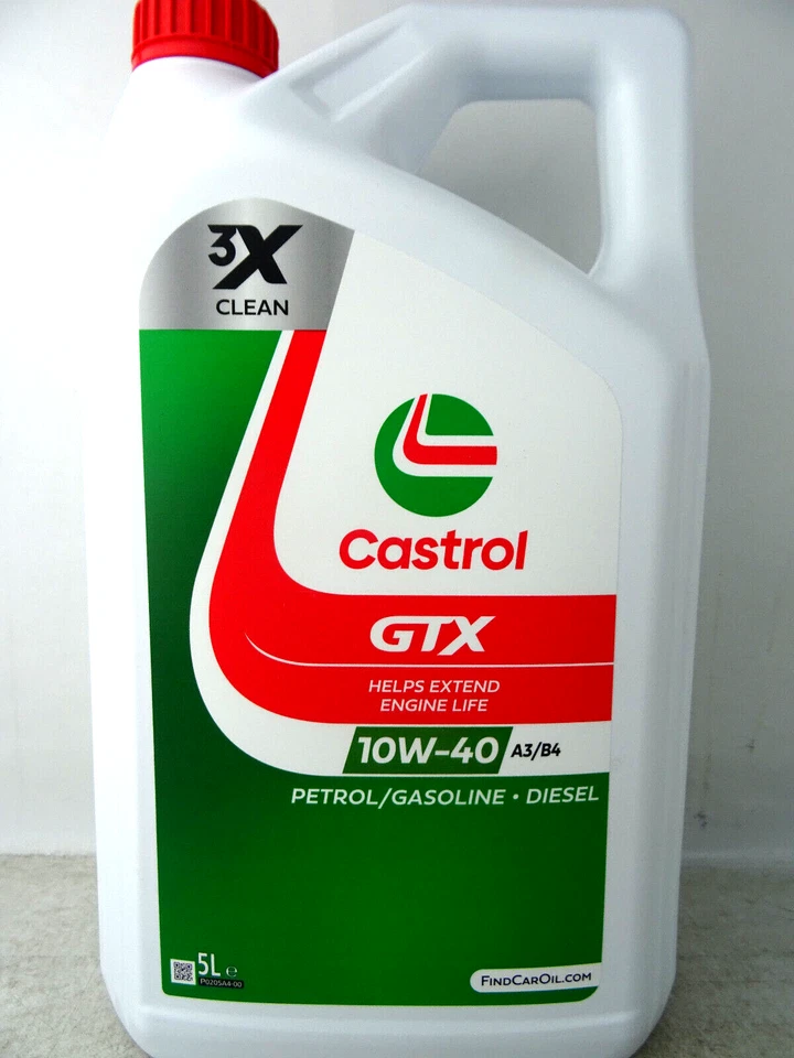 Castrol GTX 10W40 Motoröl ehemals Ultraclean Öl A3/B4 VW 50101 50500 MB 5Liter - Bild 1 von 4