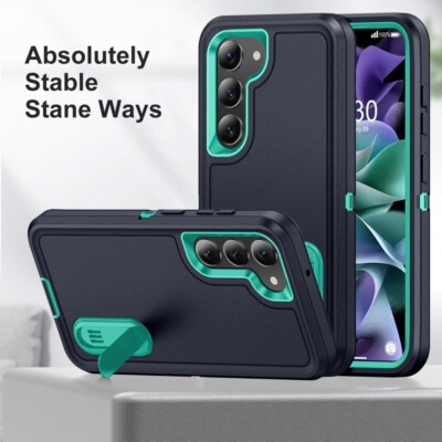 Case For Samsung Galaxy S24 Ultra S23 S22 Plus Kickstand ShockProof Hybrid Cover