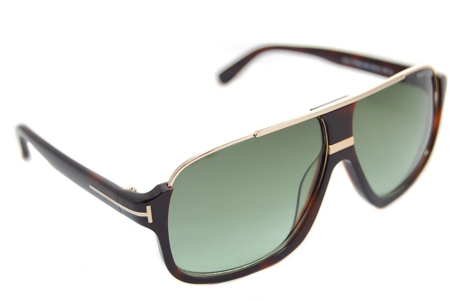 Tom Ford — TOM FORD ELIOTT TF335 56K Men Square Sunglasses BROWN HAVANA GOLD GREEN elliott