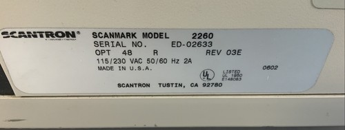 Scantron ScanMark ES2260 Test Scorer-U1A - Bild 4 von 4