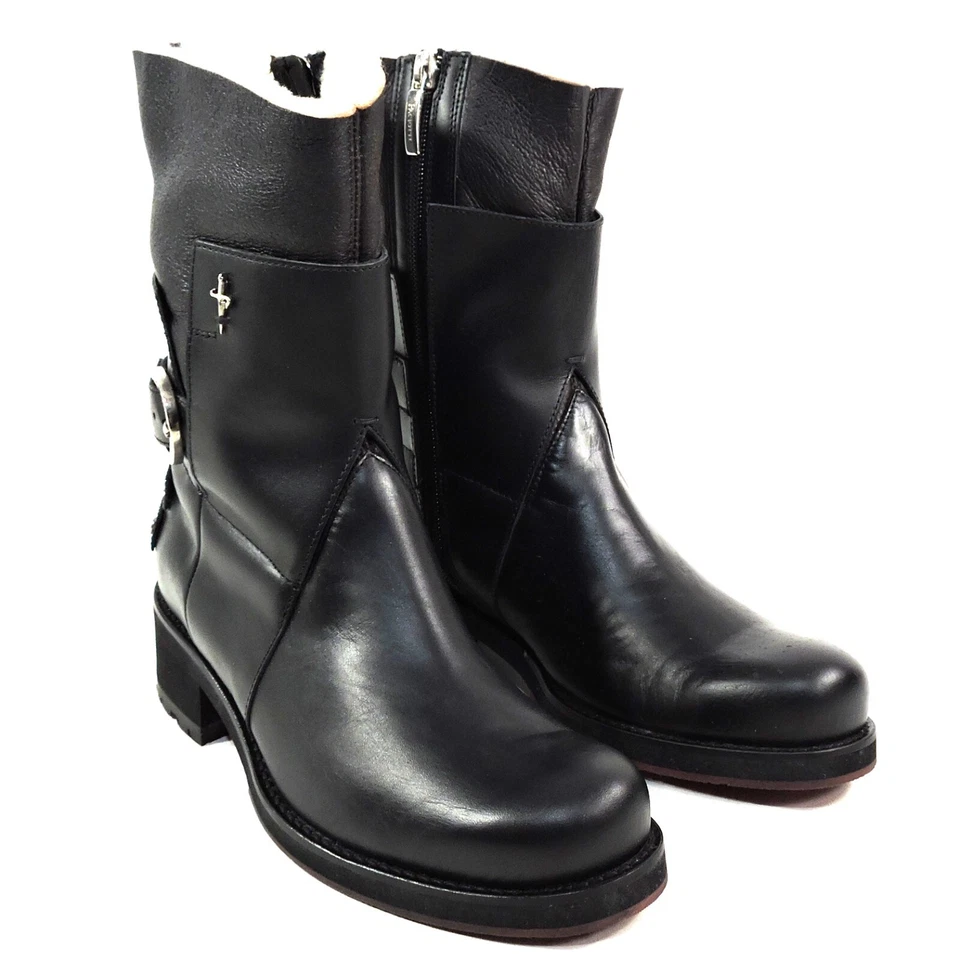 BOTAS PARA MUJER CESARE PACIOTTI 4 US 🇮🇹 FORRO DE PIEL SUAVE NEGRAS Foto 2 de 4