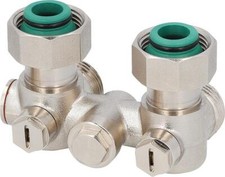 Einrohr-Hahnblock für Heizkörperanschluss DN20 (3/4")