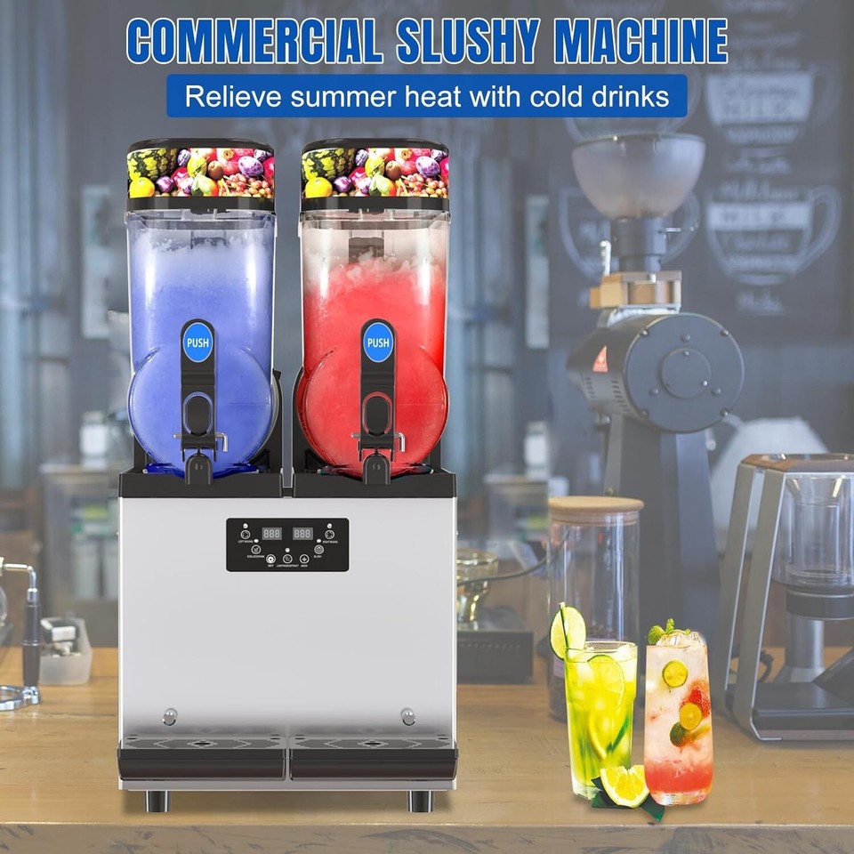 Commercial Slushie Machine 950W 30L Tanks Commercial 110V Slushy Maker Machine eBay
