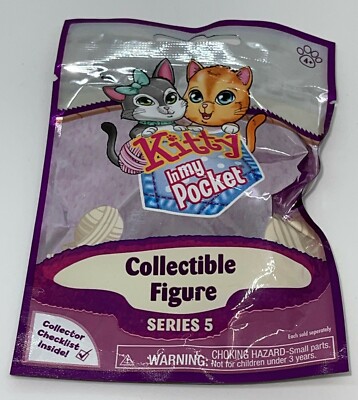 Kitty In My Pocket Series 5 Ebony Black & White Tabby 1