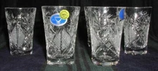 6 European Crystal Shotglasses Shot Glass 1.2oz (35 ml). Vodka Scotch Tequila