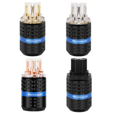 IEC C14 Plug Pure Copper AC Female Power Plug Connector for Audio Power Cable