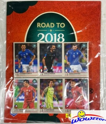 2018 Panini Road to World Cup Complete 480 Stickers Set+Album-Messi, Ronaldo+