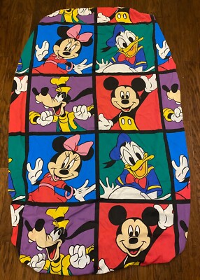 80年代 ビンテージ 日本製 東京ディズニーランド ミニーマウス ドアマット Vintage Disney Mickey Minnie Mouse Donald Duck Goofy Fitted bed