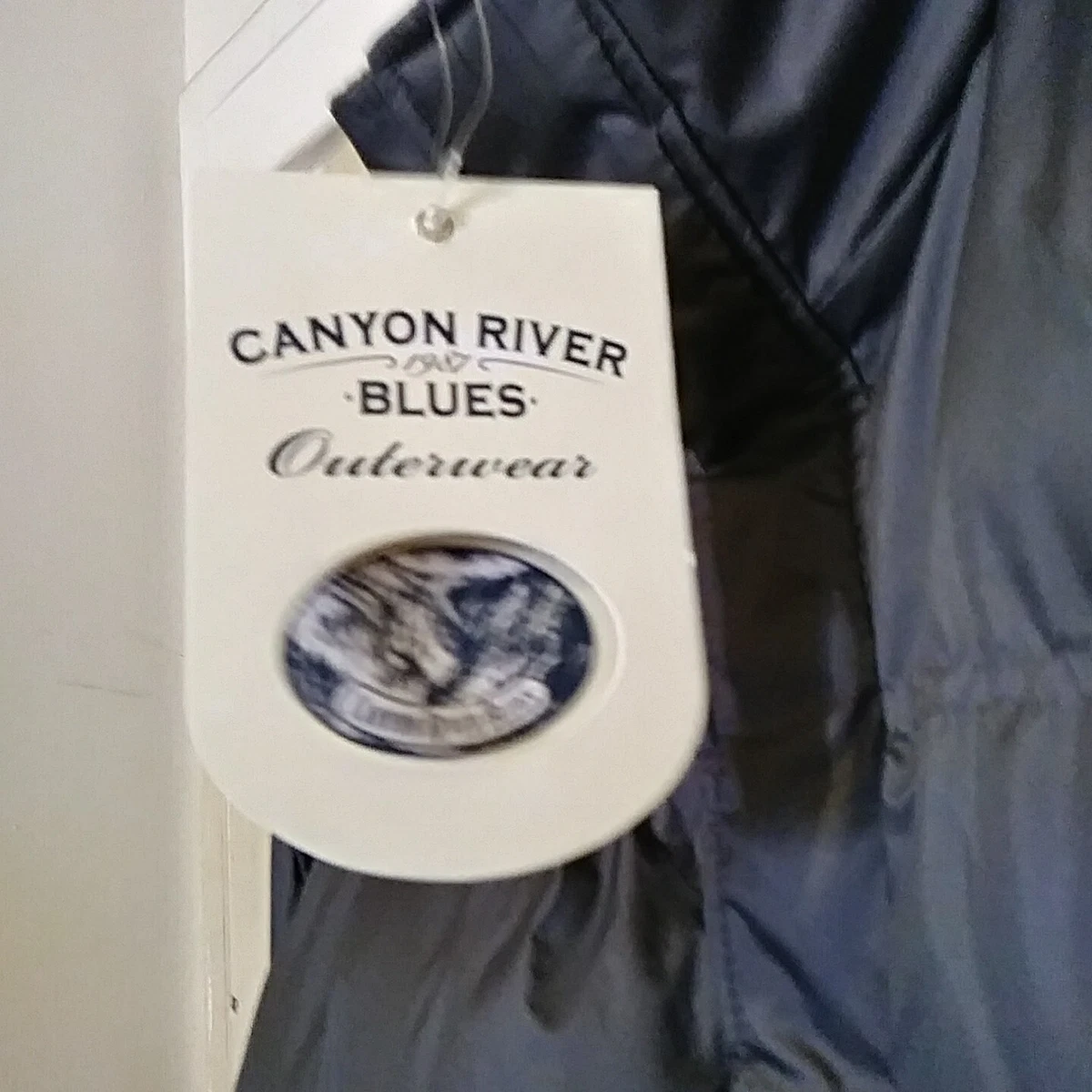 NEW Canyon River Blues Mens Gray Full Zip Jacket Coat Size L 1 M with hoodie