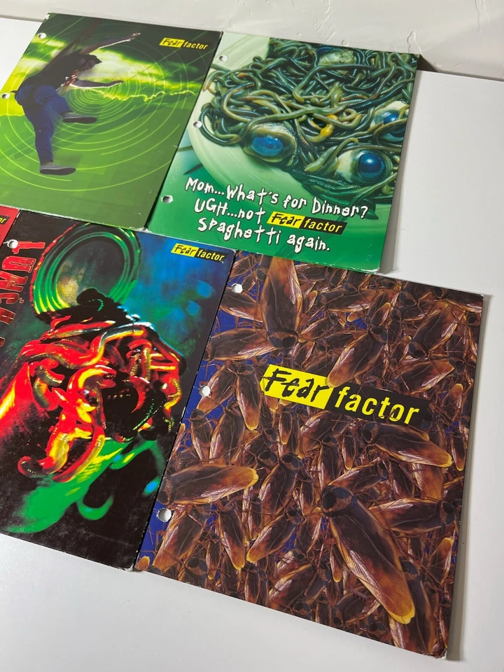 Mead Portfolio Folders Fear Factor TV Show Y2K Folders What Do You Fear Lot of 5 - Image 4 of 4
