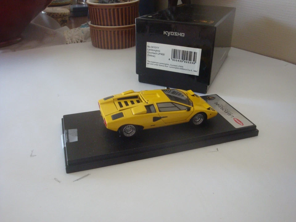 KYOSHO by MR Models - 04101Y - LAMBORGHINI Countach LP 400 jaune 1974 SLim. - Photo 3/3