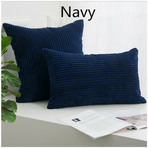 Set of 4 - Cushion Covers Plain Corduroy Cord Jumbo Super Soft 18x18" 45x45cm - Picture 52 of 192