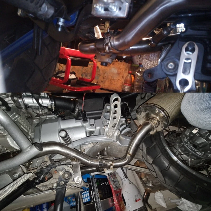 For BMW R1150R R1150GS R850R Exhaust Tips Mid Pipe Stainless Steel Slip On Tube - Image 2 of 4