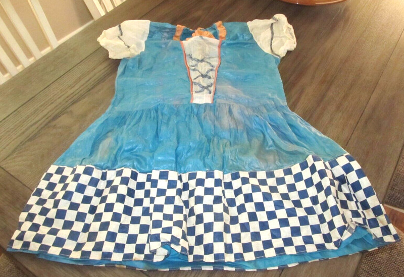 Authentic Antique Vintage Peasant Gretal Halloween Costume Dress Lined Skirt