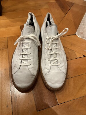 Common Projects Achilles niedrige weiße Gummisohle UK10 EU45