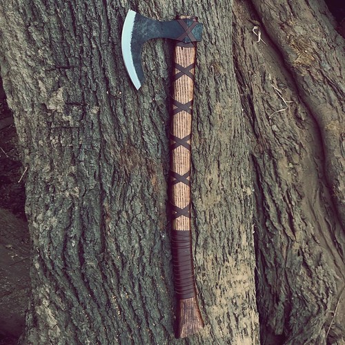 Custom Handgeschmiedete Wikingeraxt Ragnaraxt Norse Axe Camping High Carbon Stahl SF5 - Bild 1 von 8