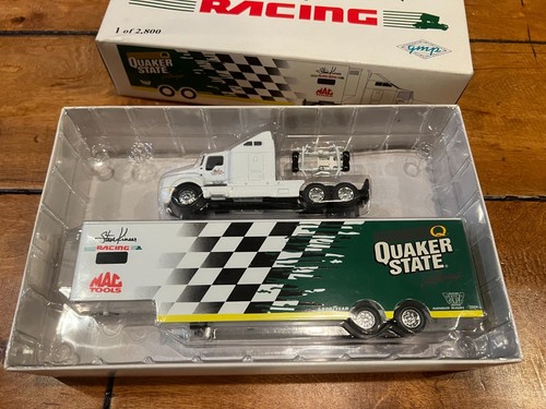 1996 Steve Kinser Scale 1:64 Die Cast Transporter 1st Edition Quaker State AUTO - Picture 4 of 7