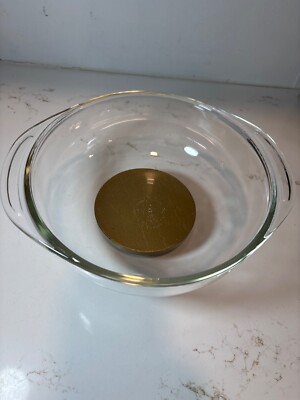 Vintage Pyrex Glass Mixing Bowl #023 Ovenware 1-1/2 quart #CC-12 Tab Handles