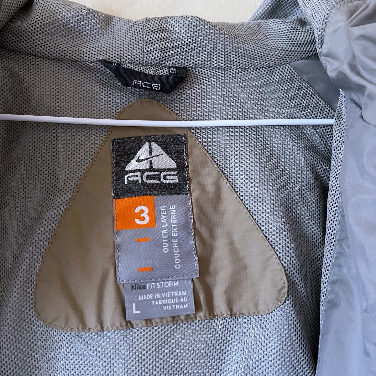 Vintage Y2K Green Nike ACG 3 Outer Layer Full Zip Hooded Climate