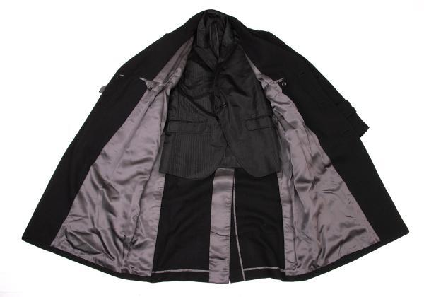 90s COMME des GARÇONS belted wool coat 90S tricot COMME des GARCONS Cut Wool Trench Coat Women's