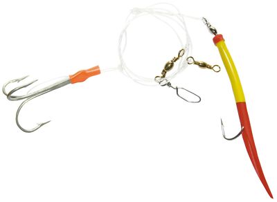 Dieter Eisele Überbeißersystem rot/gelb Haken 3/0+8/0 70cm 1,00mm, Meeressystem
