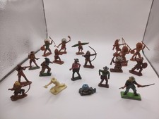 Vintage cowboys & Indians figures from 50's & 60's.Kellogg's, Herald, Lone Star