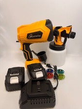 Cordless Paint Sprayer for House Painting w/ 2Pcs 4.0Ah Batteries NEW See Photos