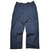 Vintage Dickies Double Knee Pants Mens 36x31 Blue Workwear Utility Mechanic