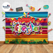 Fiesta Theme Photography Backdrop  Studio Props Kit, Cinco De Mayo Party Decora