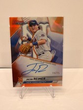 2025 Bowman’s Best B25-JR Jacob Reimer Orange Refractor Auto  /25 color match!!