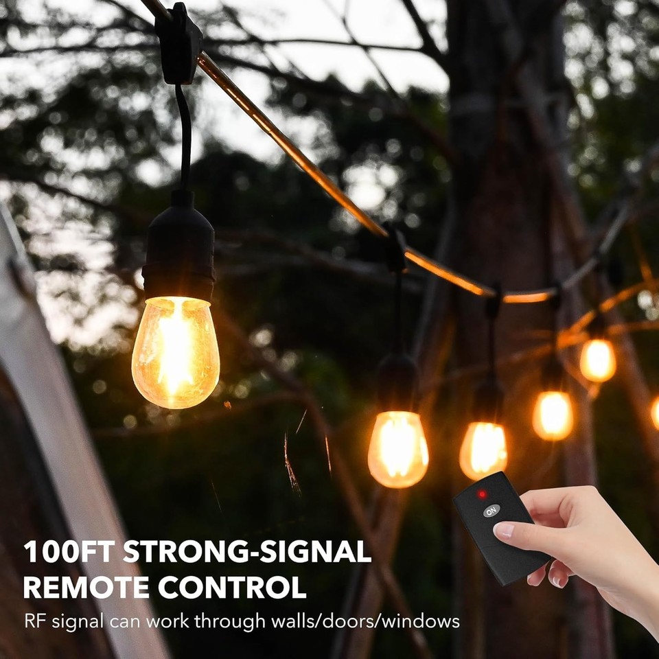 HBN Outdoor Light Timer W/ Remote Control,Waterproof Light Sensor Timer ...