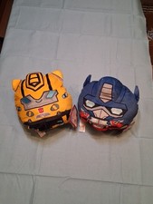  2 Transformers Reversible Mini Plushie Bumblebee And PRIME 