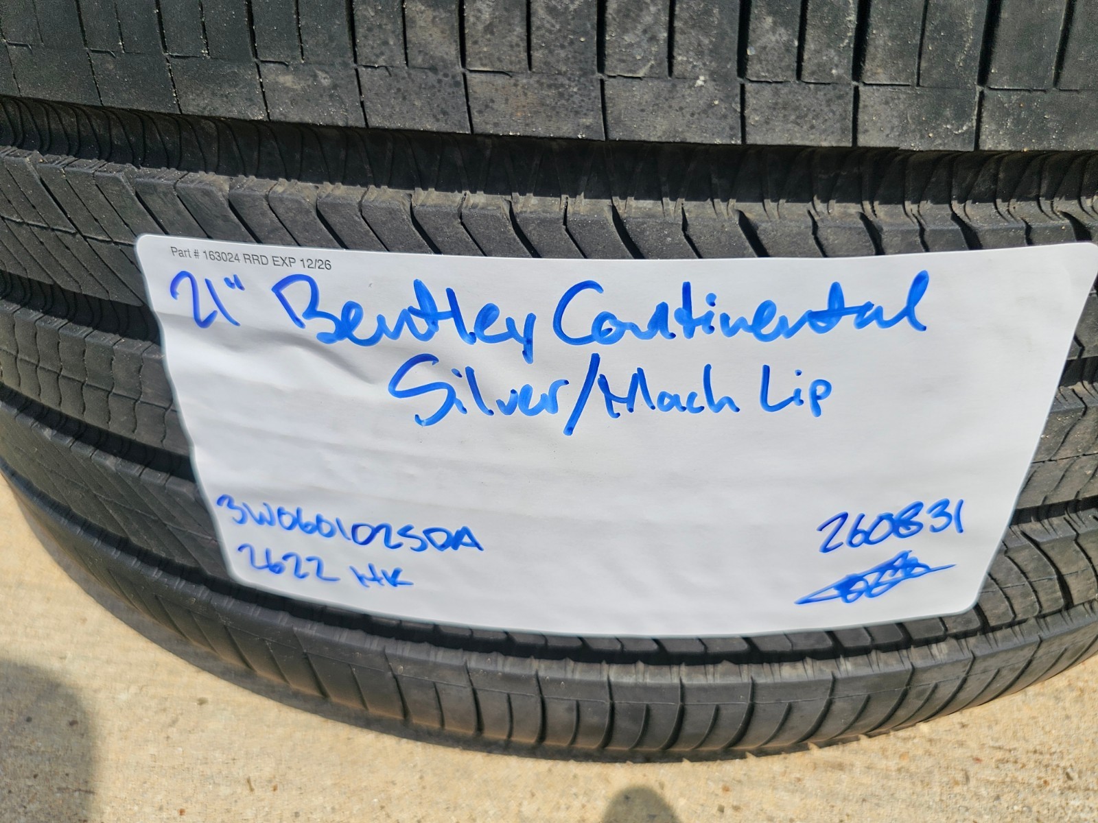 Bentley Continental Spare wheel rim